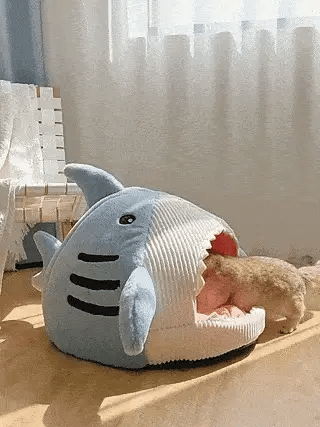Luxury Plush Shark Pet Bed